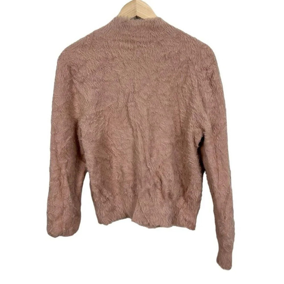 Express x Negin Mirsalehi Mock Neck Fuzzy Sweater Cozy Soft Lounge Size Large - Picture 4 of 7